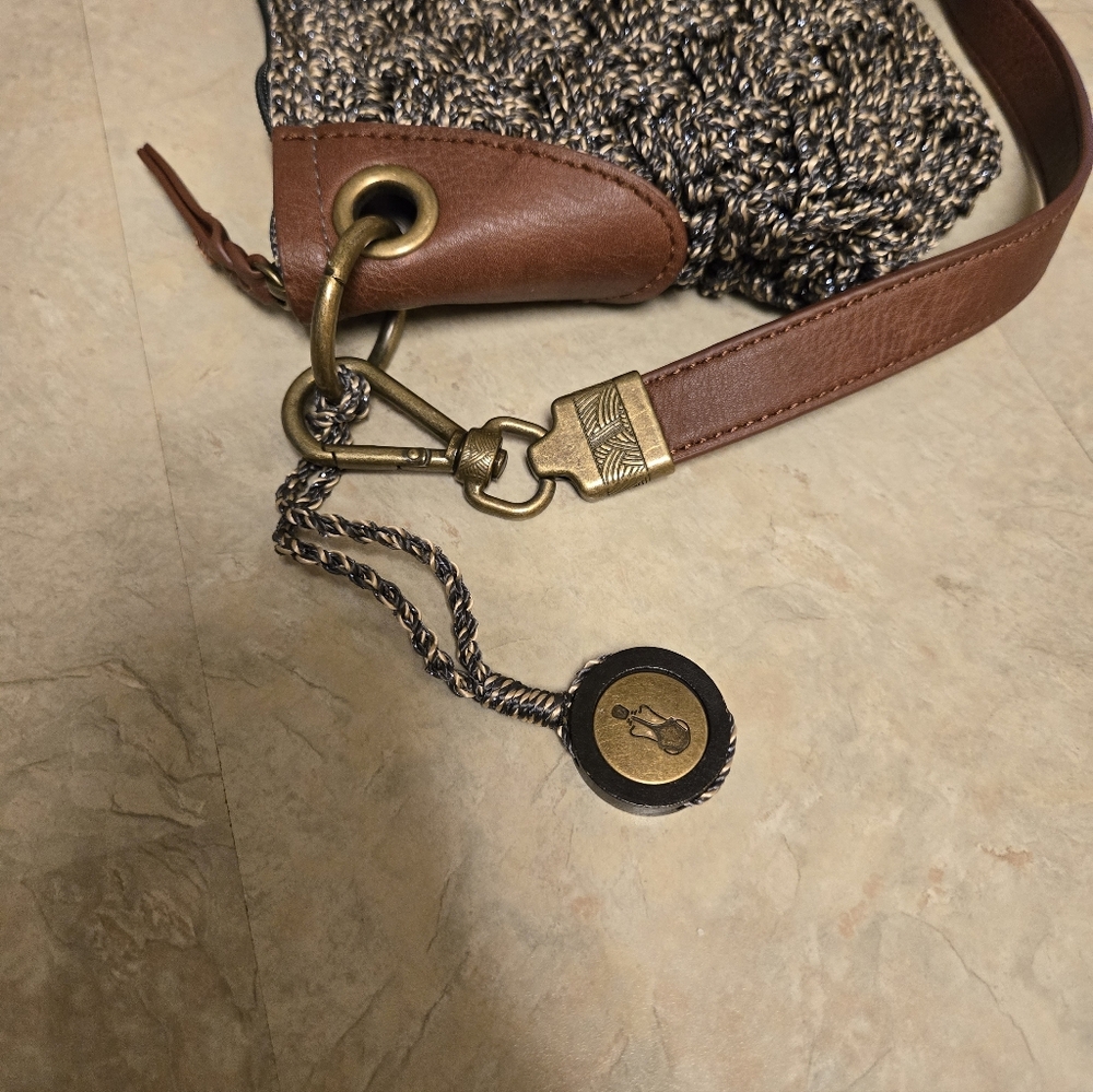 Saks Stylish Tweed Shoulder Bag - Picture 7 of 10